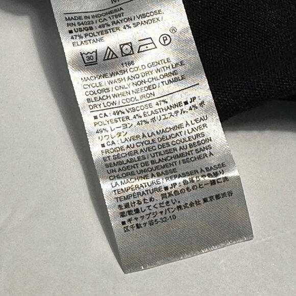 Banana Republic Luxespun 3/4 Dolman Sleeve Black Sweater Size M Academia Preppy - Picture 4 of 11